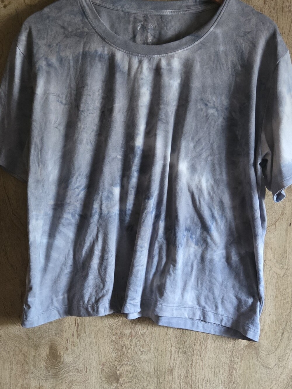 A Core Tie Dye Blue Grey Tee - Picture 4 of 4